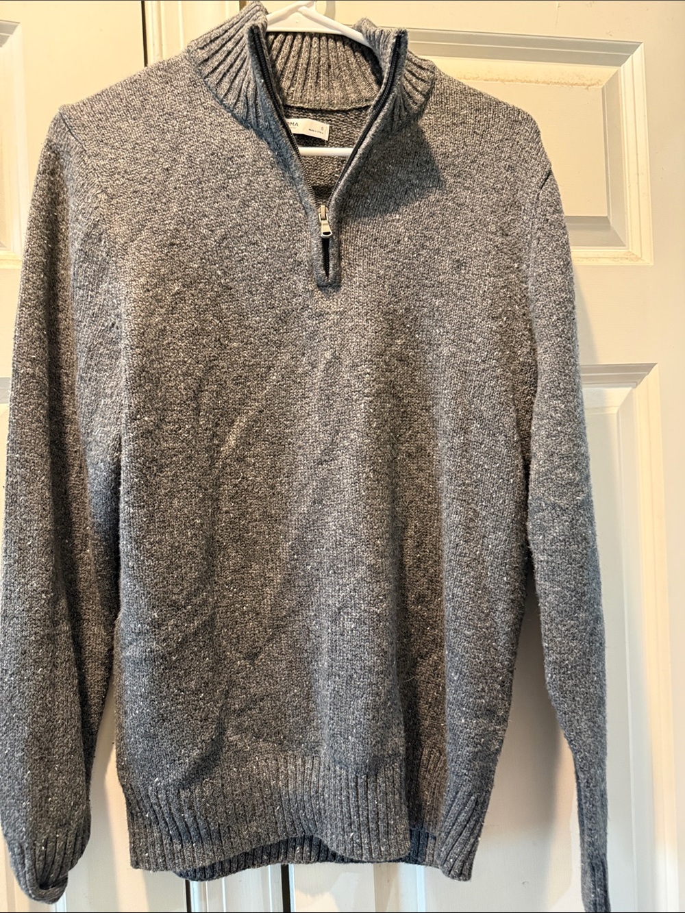Sonoma Gray Half-Zip Knit Sweater
